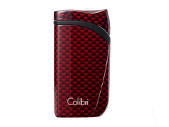 Зажигалка сигарная Colibri Falcon, красный карбон LI310T7