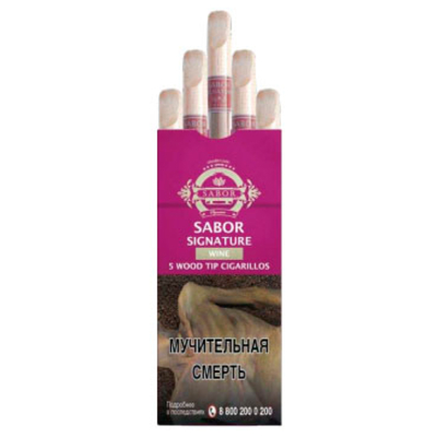 Сигариллы Sabor Signature Wood Tip Wine вид 1