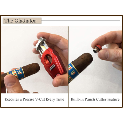 Гильотина Aficionado GLDTR RD Gladiator V-Cut & Punch Red вид 7