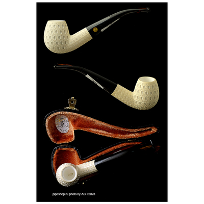 Курительная трубка Altinay Meerschaum Carved Bent Egg, без фильтра вид 2