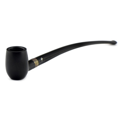 Курительная трубка Peterson Churchwarden Ebony Barel Silver, без фильтра вид 2