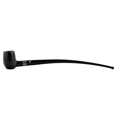 Курительная трубка Peterson Churchwarden Ebony Barel Silver, без фильтра вид 1