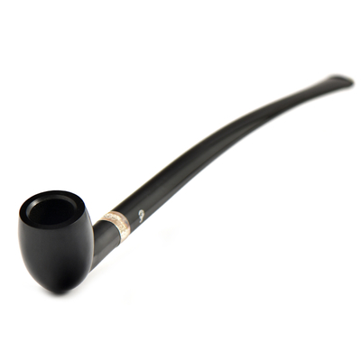 Курительная трубка Peterson Churchwarden Ebony Belgique Silver, без фильтра вид 6