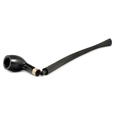 Курительная трубка Peterson Churchwarden Ebony Belgique Silver, без фильтра вид 4