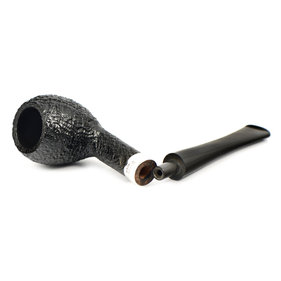 Курительная трубка Peterson - Junior - SandBlast - Silver Mounted - Pear, без фильтра вид 6