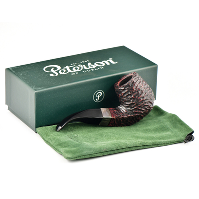 Курительная трубка Peterson Sherlock Holmes Rustic Milverton P-Lip, без фильтра вид 7