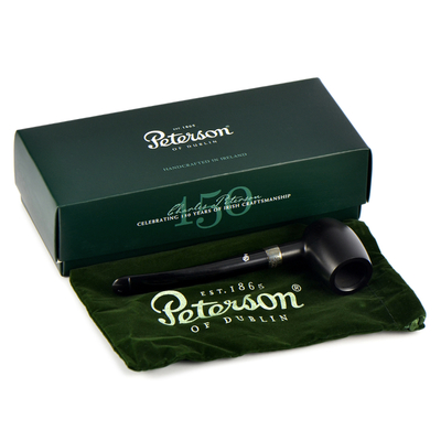 Курительная трубка Peterson Speciality Pipes Ebony - Barrel P-Lip, без фильтра вид 7