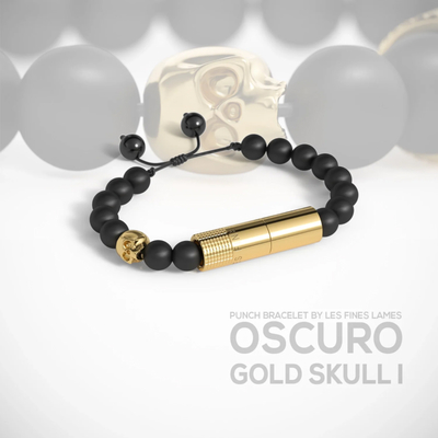 Пробойник-браслет Oscuro Gold Skull I арт. BP3228032 вид 3