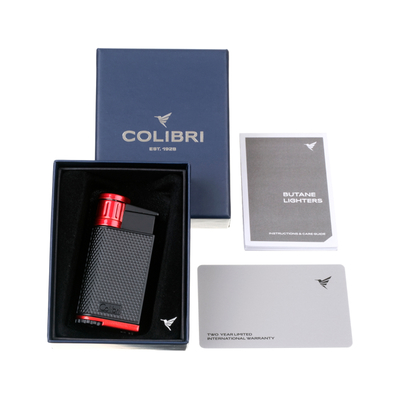 Зажигалка сигарная Colibri Evo, черно-красная LI520C2 вид 5