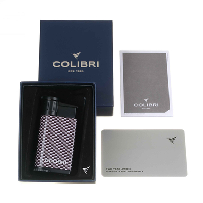 Зажигалка сигарная Colibri Evo, серебристый карбон LI520C31 вид 5