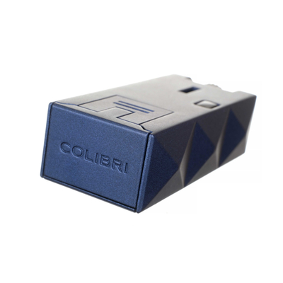 Зажигалка сигарная Colibri Quasar, двойное турбопламя, синий лак Navy LI750T5 вид 2